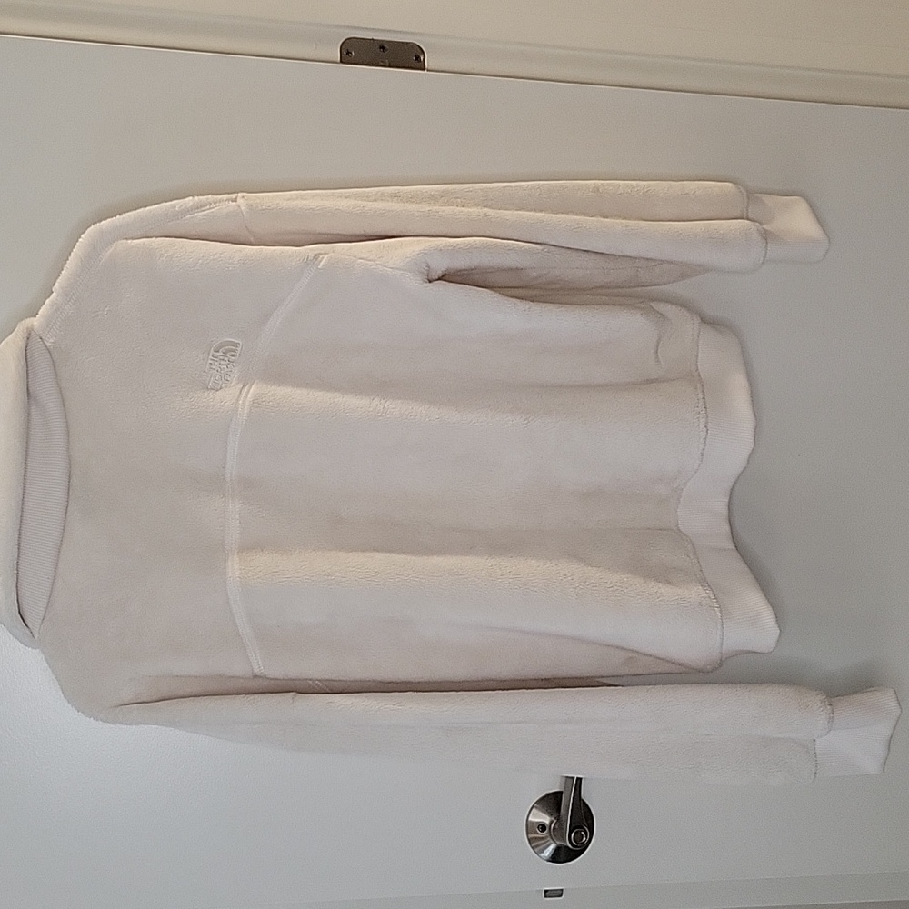 Women's North Face Cream Fleece Jacket - Picture 4 of 5